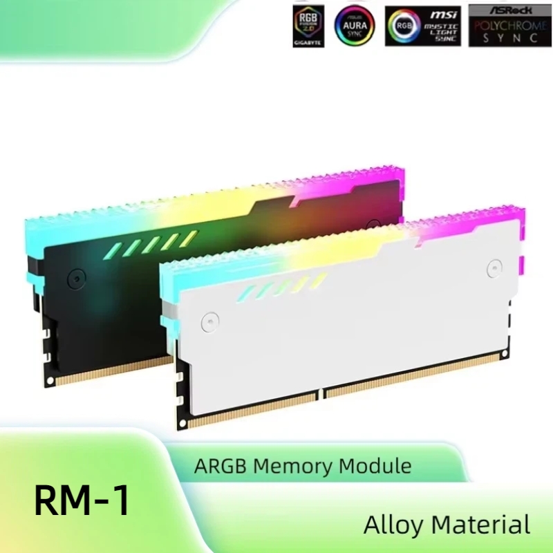 Ddr4 Desktop Ram - ฮีทซิงค์ระบายความร้อนแรม RM-1 สำหรับคอมพิวเตอร์ตั้งโต๊ะ รองรับไฟ ARGB 5V-3PIN